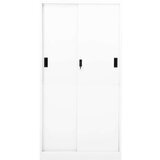 vidaXL uredski ormarić s kliznim vratima bijeli 90x40x180 cm čelični | shoptok.hr