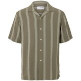 Selected Homme Srajca 'SLHSal' oliva / off-bela | Shoptok.si