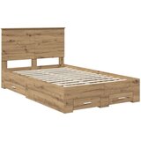  Okvir za krevet s ladicama Umjetnički hrast 120 x 190 cm | shoptok.hr