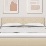  LED glava kreveta Krema 144 cm tkanina | shoptok.hr