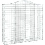  Lučne gabionske košare 3 kom 200x50x180/200cm pocinčano željezo | shoptok.hr