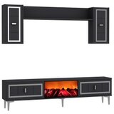 Hanah home tv polica orion fireplace anthracite silver | Eponuda.com