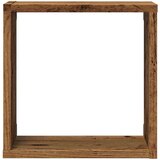 vidaXL Kockaste zidne police 2 kom boja staro drvo 30x15x30 cm drvene | shoptok.hr