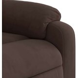  Naslonjač na podizanje smeđi od mikrovlakana | shoptok.hr