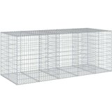 vidaXL Gabionska košara s pokrovom 250x100x100 cm pocinkano železo | Shoptok.si