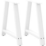  Noge za jedilno mizo v obliki črke A, 2 kosa, bele barve, 70 x (72-73) cm, jeklo, (22123461) | Shoptok.si
