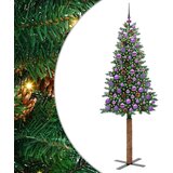  Mršavo božićno drvce Zelena 180 cm PVC i čvrsto drvo bora | shoptok.hr