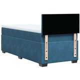 Box spring krevet s madracem plavi 80 x 200 cm baršunasti | shoptok.hr