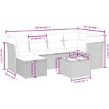  7-dijelni set vrtnih sofa svjetlosivi od poliratana | shoptok.hr