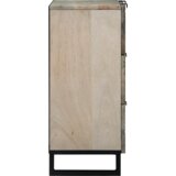 vidaXL Stranske omare 2 pcs Bela 60 x 33,5 x 75 cm Trd grob mango les | Shoptok.si