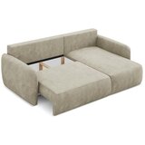 Makamii Bež sklopiva/s prostorom za odlaganje kutna garnitura od šenila (s desnim kutom/s ležaljkom) Lilo – | shoptok.hr