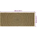  Preproga Naravna in črna 80 x 200 cm Juta, (5000132921) | Shoptok.si