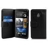 Cadorabo Ohišje, združljivo z HTC ONE M4 MINI v oksid črna - Zaščitni ovitek iz teksturiranega umetnega usnja in žep za kartice, (20558481) | Shoptok.si