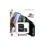 Kingston SPOMINSKA KARTICA 16 GB micro SD (2v1 MICRO-SDHC ) 100 MB / s cene