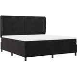  Krevet s opruga kutije s uzglavljem Crna 200 x 180 cm Baršun | shoptok.hr