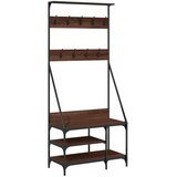  Stalak za odjeću i cipele smeđa boja hrasta 80x40x184 cm | shoptok.hr