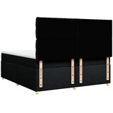  Krevet s oprugama i madracem crni 200x200 cm od tkanine | shoptok.hr