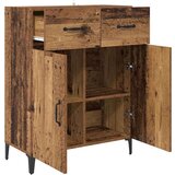 vidaXL Strani šal Star les 34 x 69,5 x 90 cm Konstruiran les | Shoptok.si