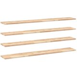  Plutajuće police 4 kom 160x20x2 cm Neobrađeno puno drvo akacije | Shoptok.si