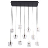 Zuma line MD2291-11B-3BGT - LED luster na sajli NELSON 11xLED/3W/230V crna | Eponuda.com