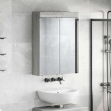  Kopalniška ogledalna omara TULUM Siva Sonoma 60 x 16,5 x 78 cm, (5000157163) | Shoptok.si
