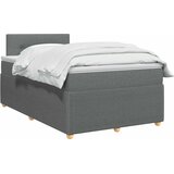 Boxspring krevet s madracem Tamnosiva 120 x 190 cm Tkanina | shoptok.hr