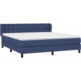  Krevet s oprugama i madracem plavi 160x200 cm od tkanine | shoptok.hr