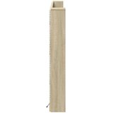  Krevetna ploča s LED-om s policom Sonoma 180 x 16,5 x 103,5 cm | shoptok.hr