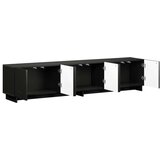  TV stalak 180 x 34 5 x 40 cm Crna Konstruirano drvo - Crna 179 5 x 34 5 x 40 cm | shoptok.hr