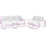  2-dijelni set sofa s jastucima crni od tkanine | shoptok.hr