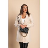 Fenzy Elegantan Kaput Na Kopčanje, Krem | shoptok.hr