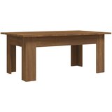 Maison Chic Klubska mizica - kavna mizica - Nizka mizica rjavi hrast 100x60x42 cm inženirski les, (21755198) | Shoptok.si
