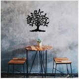 Wallity Zidna dekoracija Kalp Agac, 70x70 cm, 1,2 mm, Crna | Eponuda.ba