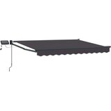 Ručna zlačivna tenda s LED diodama Antracit 3 5 x 2 m - Antracit Antracit 3 5 x 2 m Cijene