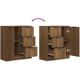  Komode 2kom boja smeđeg hrasta 60x30x70cm od konstruiranog drva | shoptok.hr