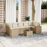 vidaXL 8-dijelni set vrtnih sofa od poliratana s jastucima bež | shoptok.hr