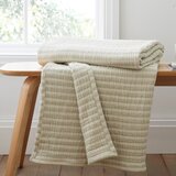 Bianca Zelena bombažna odeja 150x200 cm Cotton Muslin Stripe – | Shoptok.si