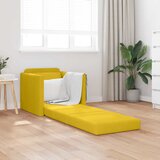 Krevet na razvlačenje Tamno žuta 74 x 77 x 81 cm Baršun | Eponuda.com