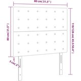  LED uzglavlje ružičasto 80x5x118/128 cm baršunasto | shoptok.hr