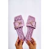 Boto Women's Classic Leather Slippers With Decoration Violet Shilla | ePonuda.com