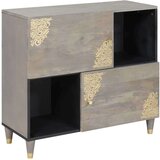 vidaXL Ormarić / Komoda s policom Siva i zlatna 80 x 33.5 x 75 cm Cijene