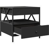  Stolić za kavu s beskonačnim LED svjetlima crni 50 x 50 x 51 cm | shoptok.hr