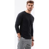 Ombre Majice z dolgimi rokavi Moška srajca dolgi rokavi (L137BLACK) pisana | Shoptok.si