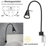 BRILONER 2080-015 - led zidna lampa comfort light 1xGU10/5W/230V crna | Eponuda.com