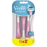Ženski brijač Venus Sensitive, 8 komada, Roze
