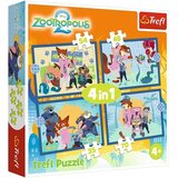 Trefl Zootropolis 2 - 4 u 1 slagalica od 35-48-54-70 dijelova - | shoptok.hr