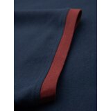 Ombre Men's T-shirt with contrasting inserts and v-neck - navy blue | Shoptok.si