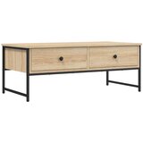 Furnova Klubska mizica sonoma hrast 101x49x39,5 cm inženirski les, (21913174) | Shoptok.si