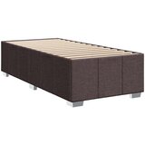 vidaXL Krevet s oprugama i madracem tamnosmeđi 100 x 200 cm od tkanine | shoptok.hr