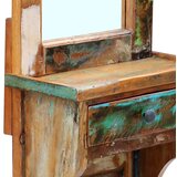 vidaXL ogledalo za hodnik od masivnog obnovljenog drva 47x23x180 cm | shoptok.hr